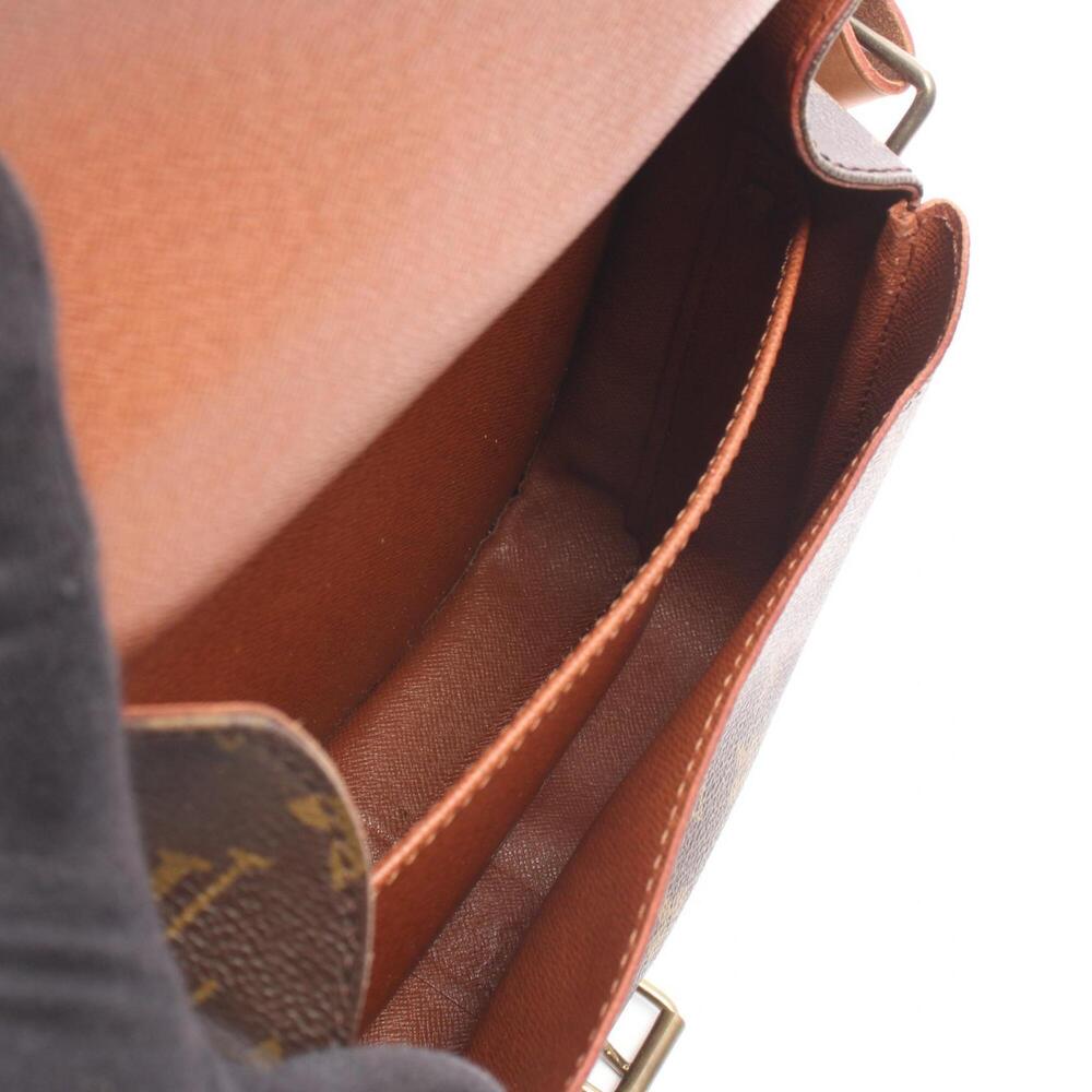LOUIS VUITTON Authentic Brown Monogram Leather Shoulder Bag - Picture 3 of 11